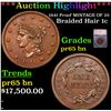 Proof ***Auction Highlight*** 1841 Proof Braided Hair Large Cent MINTAGE OF 25 1c Graded pr65 bn BY 