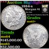 Image 1 : ***Auction Highlight*** 1884-s Morgan Dollar $1 Graded Select+ Unc BY USCG (fc)