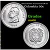1965 Colombia 50 Centavos KM-217 Grades GEM+ Unc