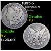 Image 1 : 1895-o Morgan Dollar $1 Grades f, fine