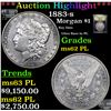 Image 1 : ***Auction Highlight*** 1883-s Morgan Dollar $1 Graded Select Unc PL BY USCG (fc)