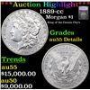 ***Auction Highlight*** 1889-cc Morgan Dollar $1 Graded au55 Details BY SEGS (fc)