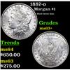 Image 1 : 1887-o Morgan Dollar $1 Grades Select+ Unc
