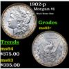 Image 1 : 1902-p Morgan Dollar $1 Grades Select+ Unc