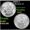 Image 1 : 1885-o Morgan Dollar $1 Grades GEM Unc