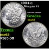 Image 1 : 1904-o Morgan Dollar $1 Grades GEM Unc
