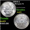 Image 1 : 1884-o Morgan Dollar $1 Grades GEM Unc
