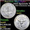 Image 1 : ***Auction Highlight*** 1935 Spanish Trail Old Commem Half Dollar 50c Graded ms66+ BY SEGS (fc)