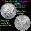 Image 1 : ***Auction Highlight*** 1899-s Morgan Dollar $1 Graded Choice Unc PL By USCG (fc)