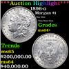 Image 1 : ***Auction Highlight*** 1896-o Morgan Dollar $1 Graded Choice+ Unc By USCG (fc)