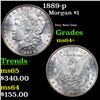 Image 1 : 1889-p Morgan Dollar $1 Grades Choice+ Unc