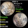 Image 1 : 1881-s Morgan Dollar $1 Grades Choice+ Unc