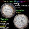 Image 1 : ***Auction Highlight*** 1876-p Seated Liberty Quarter 25c Graded Select Unc BY USCG (fc)