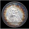 Image 2 : ***Auction Highlight*** 1876-p Seated Liberty Quarter 25c Graded Select Unc BY USCG (fc)
