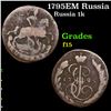 Image 1 : 1795EM Russia 1 Kopek C-57.2 Grades f+