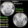 Image 1 : 1880-s Morgan Dollar $1 Graded ms65+ PL BY SEGS