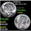 Image 1 : 1945-p Mercury Dime 10c Grades Choice+ Unc