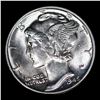 Image 2 : 1945-p Mercury Dime 10c Grades Choice+ Unc