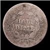 Image 3 : 1857-p Seated Liberty Half Dime 1/2 10c Grades f, fine