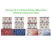 Image 1 : Group of 2 United States Mint Set in Original Government Packaging! From 2000-2001 with 40 Coins Ins