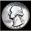 Image 2 : 1946-p Washington Quarter 25c Grades GEM Unc
