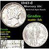 Image 1 : 1943-d Mercury Dime 10c Grades GEM++ FSB