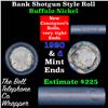 Image 1 : Buffalo Nickel Shotgun Roll in Old Bank Style 'Bell Telephone'  Wrapper 1920 & D Mint Ends