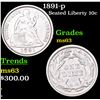 Image 1 : 1891-p Seated Liberty Dime 10c Grades Select Unc