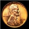 Image 2 : 1939-p Lincoln Cent 1c Grades GEM++ Unc RD