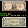 Image 1 : 1935A $1 Silver Certificate Hawaii WWII Emergency Currency Rare PC Block Grades f, fine