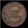 Image 3 : 1852 Three Cent Silver 3cs Grades vg+