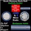 Image 1 : Buffalo Nickel Shotgun Roll in Old Bank Style 'Bell Telephone'  Wrapper 1926 & D Mint Ends