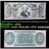 Image 1 : US Fractional Currency 50c Third Issue Fr-1328 Spinner Red Rev Grades vf+