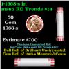 Image 1 : Shotgun Lincoln 1c roll, 1968-s 50 pcs Wrapper