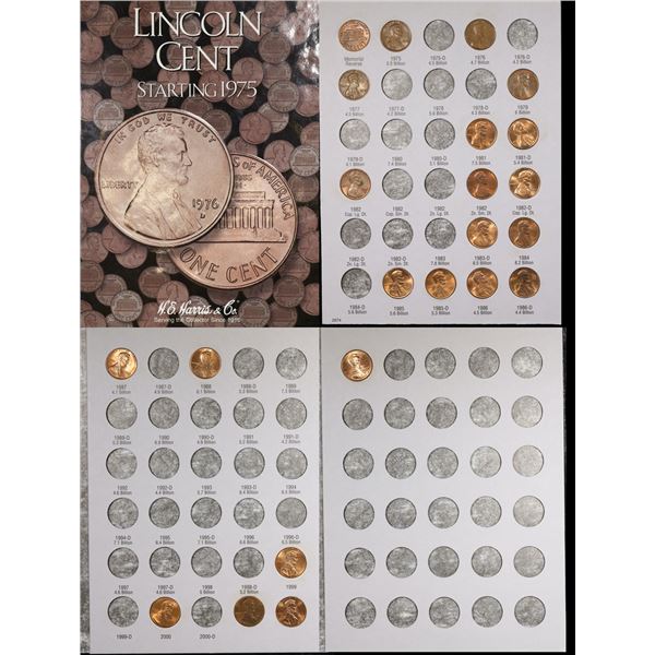 Partial Lincoln 1c Book 1975-2001, 23 Coins