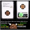 Image 1 : NGC 1972-p Lincoln Cent Ultra Rare Obverse Indent Mint Error 1c Graded ms65 RB By NGC