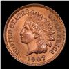 Image 2 : 1907 Indian Cent 1c Grades GEM Unc RB