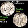 Image 1 : 1944-p Mercury Dime 10c Grades GEM+ Unc