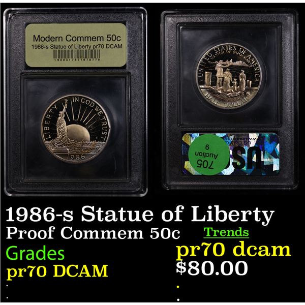 Proof 1986-s Statue of Liberty Modern Commem Half Dollar 50c Graded GEM++ Proof Deep Cameo By USCG