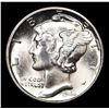 Image 2 : 1944-d Mercury Dime 10c Grades GEM+ FSB