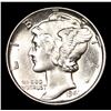 Image 2 : 1941-p Mercury Dime 10c Grades GEM+ FSB