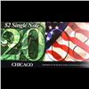 Image 2 : 2003A $2 Federal Reserve Note, Uncirculated 2008 BEP Folio Issue (Chicago, IL) Grades Gem CU