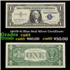 1957B $1 Blue Seal Silver Certificate Grades Select CU