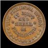 Image 2 : (1863) Army & Navy Civil War Token 1c Grades Choice Unc BN