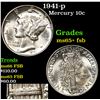 Image 1 : 1941-p Mercury Dime 10c Grades GEM+ FSB
