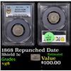 Image 1 : PCGS 1868 Shield Nickel Repunched Date 5c Graded vg8 By PCGS