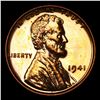 Image 2 : Proof 1941 Lincoln Cent 1c Grades Gem+ Proof Red