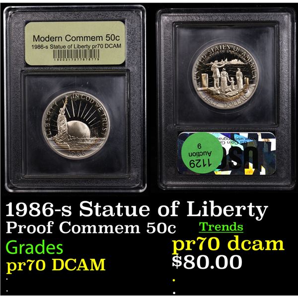 Proof 1986-s Statue of Liberty Modern Commem Half Dollar 50c Graded GEM++ Proof Deep Cameo By USCG