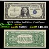 1957B $1 Blue Seal Silver Certificate Grades Choice AU