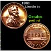Proof 1961 Lincoln Cent 1c Grades Gem++ Proof Red